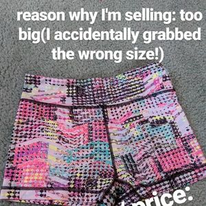 colorful spandex that I bought in the wrong size